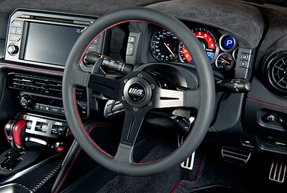 SRD GTR R-35 B1S+WBステアリング classicalタイプ340レッドステッチ